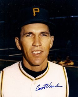 AUTOGRAPHED COOT VEAL 8x10 Pittsburgh Pirates Photo
