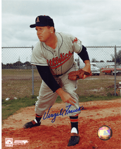 AUTOGRAPHED VIRGIL TRUCKS 8X10 Kansas City A's Photo
