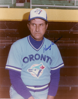 SIGNED photo HARRY WARNER Toronto Blue Jays
