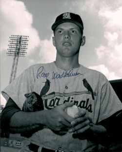 AUTOGRAPHED RAY WASHBURN St. Louis Cardinals photo