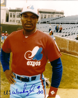 AUTOGRAPHED U. L. WASHINGTON Montreal Expos Photo