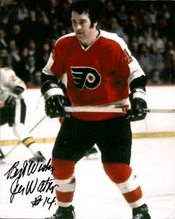 Autographed JOE WATSON photo - Philadelphia Flyers