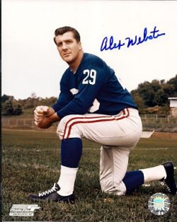 Autographed ALEX WEBSTER New York Giants photo
