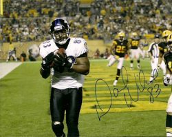 Autographed DANIEL WILCOX Baltimore Ravens Photo