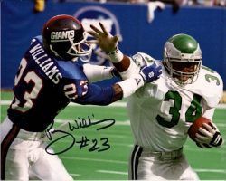 Autographed PERRY WILLIAMS New York Giants photo