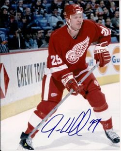 Autographed JASON WILLIAMS Detroit Red Wings Photo