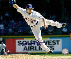 AUTOGRAPHED  photo C. J. WILSON Texas Rangers