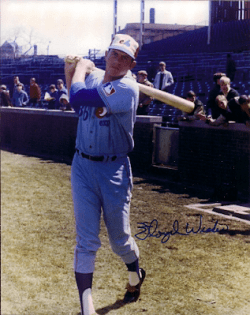 AUTOGRAPHED FLOYD WICKER Montreal Expos Photo