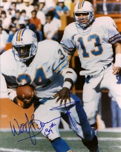 Autographed WOODY BENNETT Miami Dolphins  photo