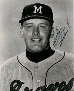 AUTOGRAPHED  WOODY WOODWARD Milwaukee  Braves