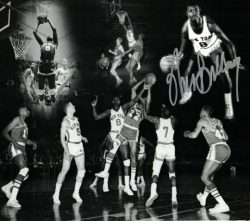 Autographed WALT BELLAMY 8X10 NEW YORK KNICKS photo