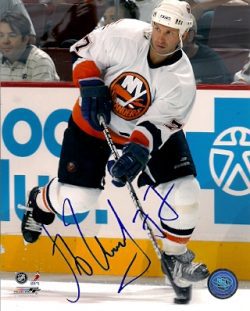 Autographed ALEXEI ZHITNIK New York Islanders Photo