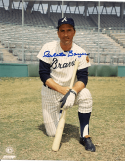 AUTOGRAPHED  photo CLETE BOYER Atlanta Braves