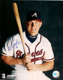 AUTOGRAPHED  photo WES HELMS Atlanta Braves