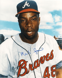 AUTOGRAPHED  photo MACK JONES Milwaukee Braves