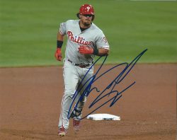 AUTOGRAPHED JORGE ALFARO 8X10 Philadelphia Phillies Photo