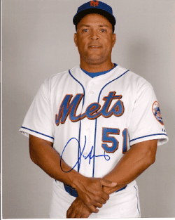 AUTOGRAPHED LUIS ALICEA New York Mets photo