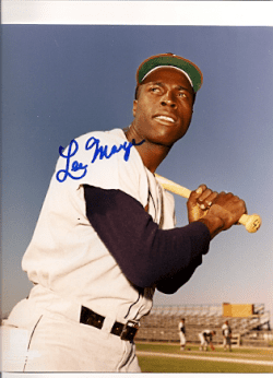 AUTOGRAPHED  photo LEE MAYE Milwaukee Braves