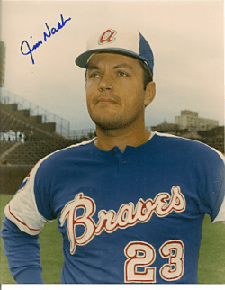 AUTOGRAPHED JIM NASH 8x10 Atlanta Braves Photo