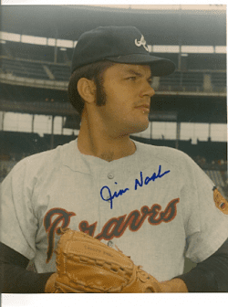 AUTOGRAPHED JIM NASH 8x10 Atlanta Braves Photo