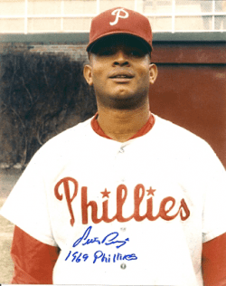 AUTOGRAPHED LUIS PERAZA 8x10 Philaldelphia Phillies photo