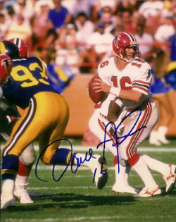 Autographed DAVID ARCHER Atlanta Falcons photo