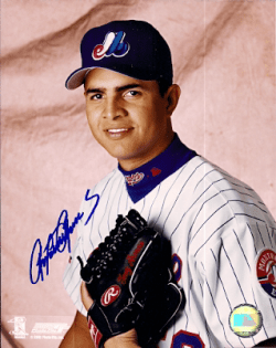 AUTOGRAPHED TONY ARMAS, JR Montreal Expos Photo