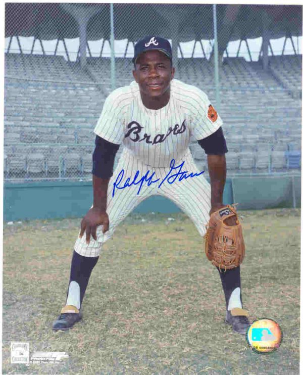 AUTOGRAPHED RALPH GARR 8X10 Atlanta Braves Photo