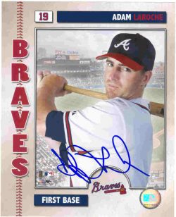 AUTOGRAPHED ADAM LAROCHE 8X10 Atlanta Braves Photo