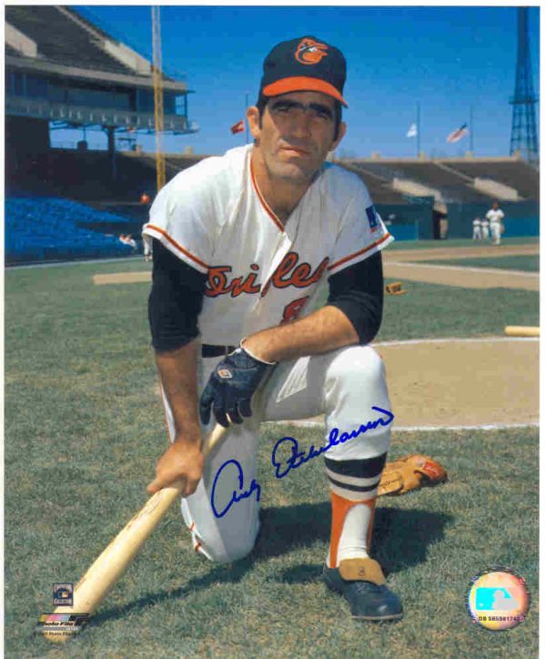AUTOGRAPHED ANDY ETCHEBARREN 8X10 Baltimore Orioles Photo