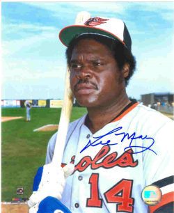 AUTOGRAPHED LEE MAY 8x10 Baltimore Orioles Photo