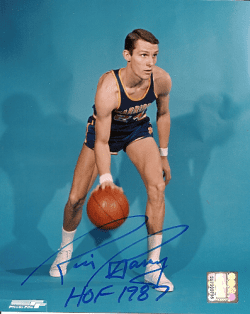 Autographed RICK BARRY 8X10 Golden State Warriors Photo