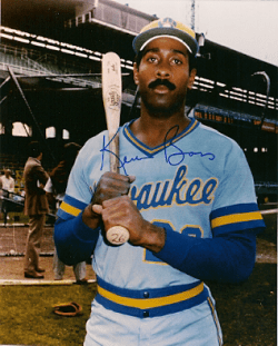 AUTOGRAPHED  photo KEVIN BASS  Milwaukee Brewers