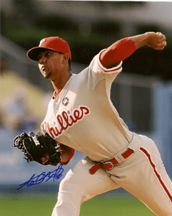 AUTOGRAPHED ANTONIO BASTARDO 8x10 Philadelphia Phillies Photo