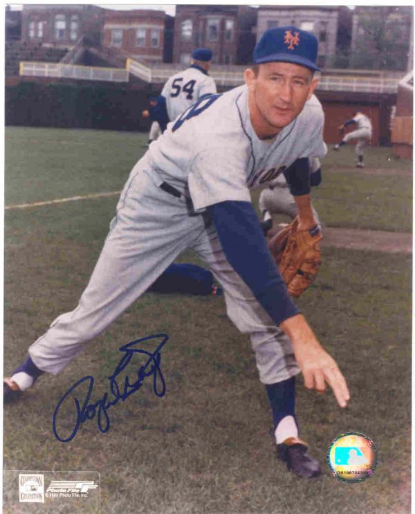 AUTOGRAPHED ROGER CRAIG 8X10 New York Mets Photo