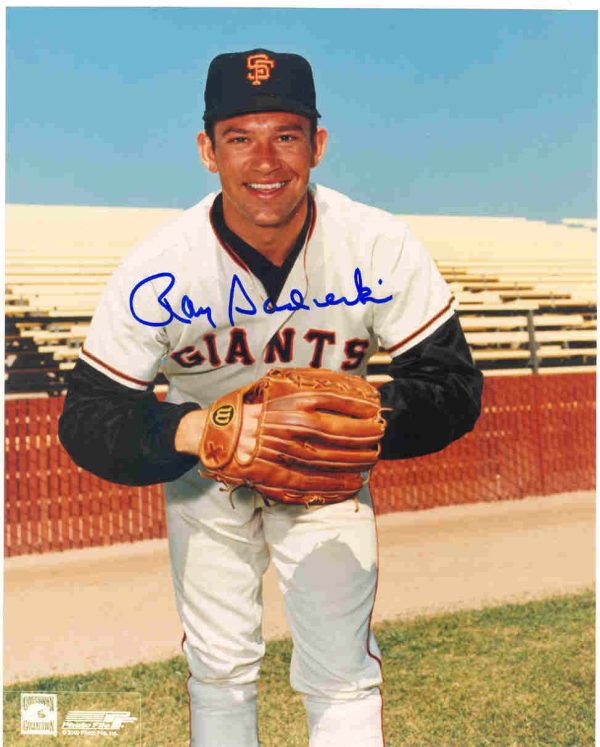 AUTOGRAPHED RAY SADECKI 8x10 SF Giants photo