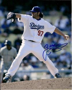 AUTOGRAPHED JOE BEIMEL Los Angeles Dodgers photo