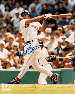 AUTOGRAPHED MIKE BENJAMIN Boston Red Sox photo