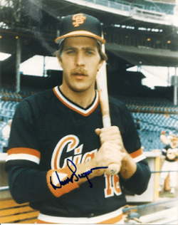 AUTOGRAPHED  DAVE BERGMAN 8x10 San Francisco Giants Pho