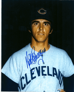 AUTOGRAPHED KURT BEVACQUA 8x10 Cleveland Indians Photo