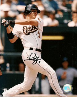 AUTOGRAPHED  photo LARRY BIGBIE Baltimore Orioles