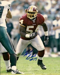 Autographed HB Blades 8x10 photo Washington Redskins