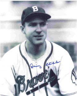 AUTOGRAPHED SIGNED photo DANNY LITWHILER Boston Braves