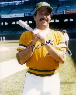 AUTOGRAPHED  photo RICK BOSETTI Oakland A's