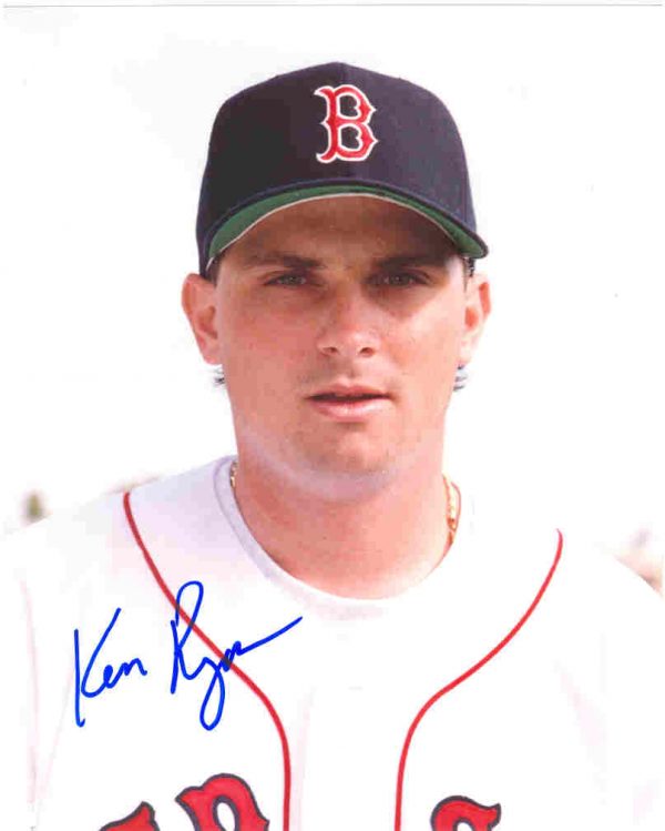 AUTOGRAPHED SIGNED photo KEN RYAN Boston Red Sox