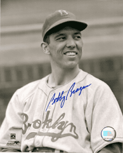 AUTOGRAPHED BOBBY BRAGAN 8X10 Brooklyn Dodgers photo