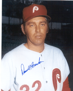 AUTOGRAPHED  Darrell Brandon 8x10 Philadelphia Phillies Photo