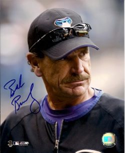 Autographed BOB BRENLY Arizona Diamondbacks Photo