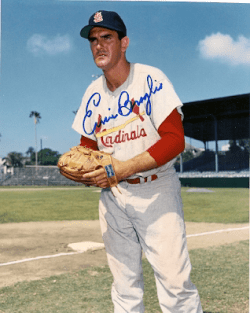 AUTOGRAPHED ERNIE BROGLIO St. Louis Cardinals photo