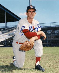 AUTOGRAPHED ERNIE BROGLIO 8x10 St. Louis Cardinals photo